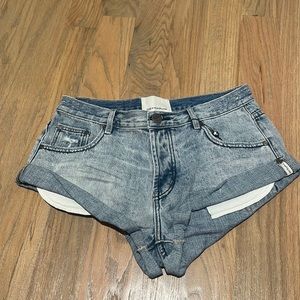 One teaspoon Bandits LW denim shorts; Salty dog color + size 27